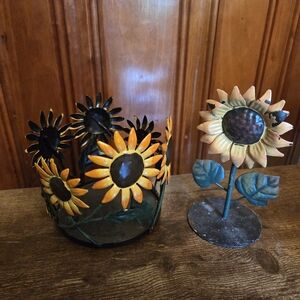 Sunflower Metal Decor Set